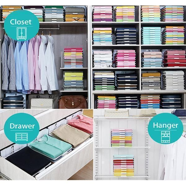 (NEW YEAR PROMOTION -50% OFF) Space-saving clothing organization--Prevent mess with clothes