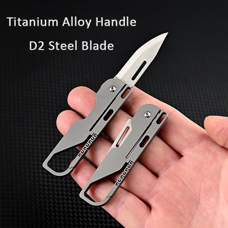Multifunctional keychain knife