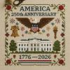 🍂TikTok Fall Sale — Last Day 70% OFF🎉250th Anniversary of America Cross Stitch Kit – Celebrate with Craft and Tradition✨