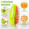 Cat Brush with Steam, 3-in-1 Steam Brush Cat Green Steamy Brush Cat Steam Brush for Cats with Spray Cat Brush with Water Cats Steam Brush Care Brush for Cats and Dogs for Hair Removal