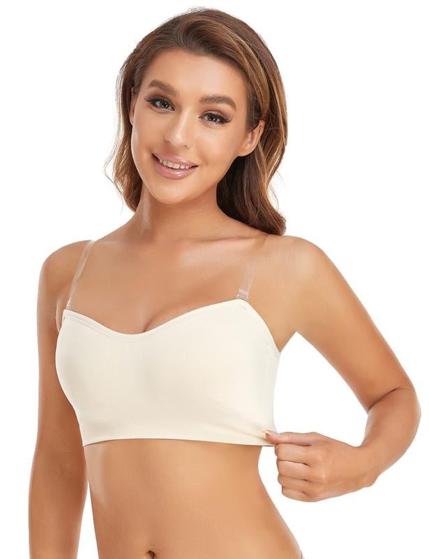 💥LAST DAY SALE 50% OFF💥Non-Slip Silicone Padded Bandeau Bra