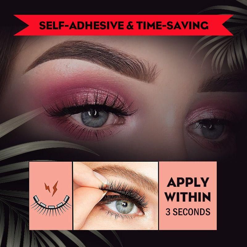 (🔥Last Day Promotion-SAVE 50% OFF)Reusable Self-Adhesive Eyelashes, BUY 2 FREE SHIPPING