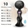 SHEMESIX Anal Vibrator Inflatable Butt Plug, Remote Control Prostate Massager With Automatic Inflation And 10 Vibrating Modes