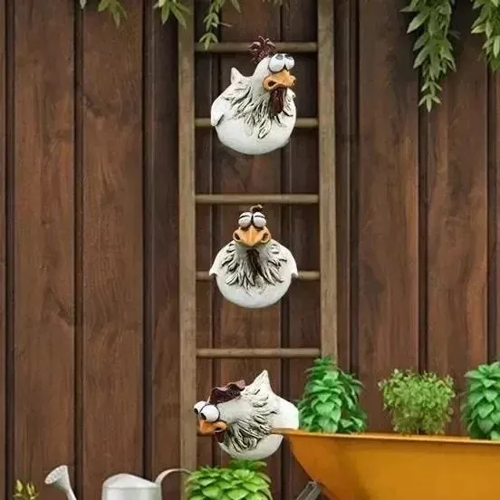 🐔Funny Chicken Garden Fence Decoration🐔