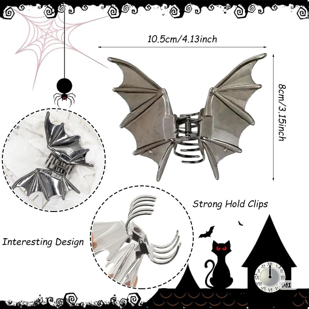 🎁TikTok Last Day Sale - 70% OFF🦇🎃Punk Style Ponytail Hair Accessories -Halloween Bat Hair Claw
