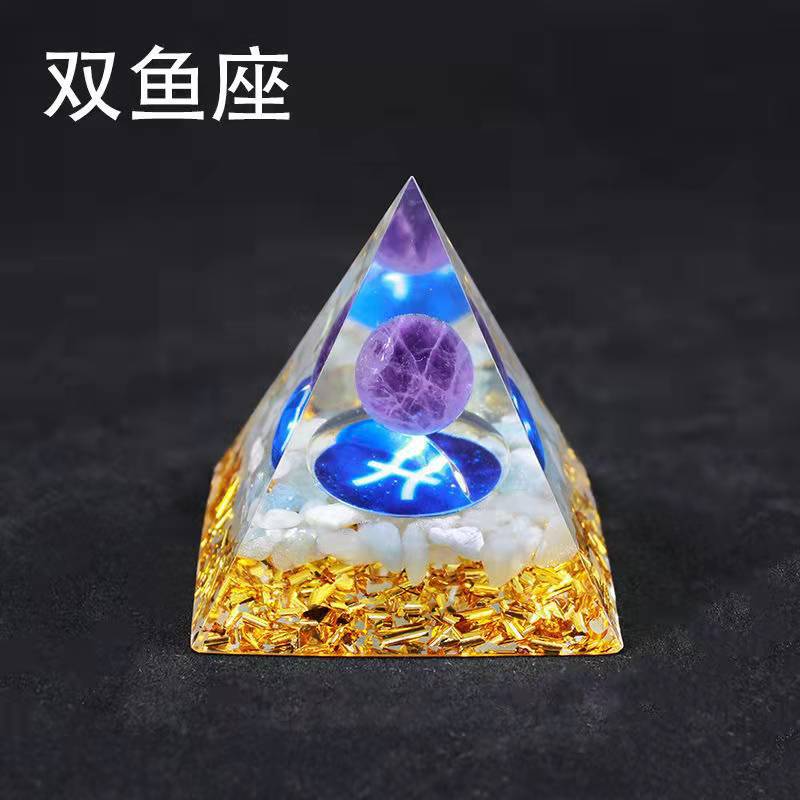 12 Constellation Orgone Crystal Pyramid