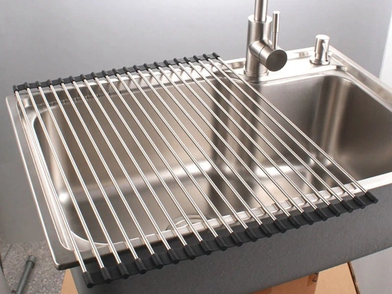 (🔥Last Day Promotion- SAVE 50% OFF) Portable Stainless Steel Rolling Rack