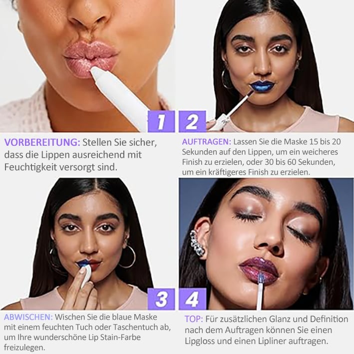 🔥KAUFEN SIE 1, BEKOMMEN SIE 1 GRATIS💋24-Stunden-Lippenfarbe, kein Nachbessern