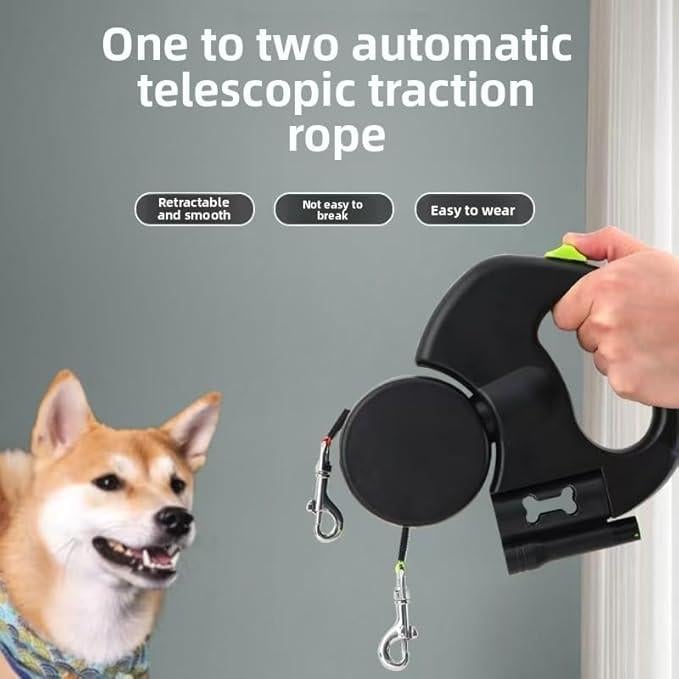 🔥Last Day Promotion 70% OFF🔥Tangle-Free Dual Dog Leash with 360° Swivel Head