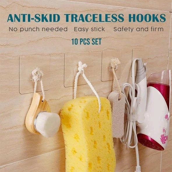 Anti-skid Traceless Hooks(10PCS)