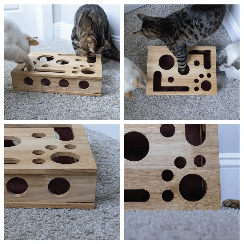 🎁TikTok Last Day Sale - 70% OFF🎉Cat Scratch Puzzle Enrichment Box: Nail File Stress Free Alternative to Clippers and Grinders
