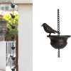 🎁TikTok Last Day Sale - 70% OFF🎉Where Rain Meets Art – Decorative Rain Chain with Bird Bath Design