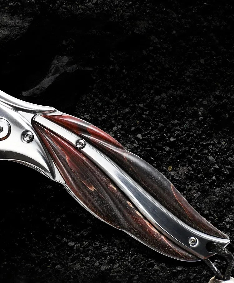 Purely Handmade VG-10 Damascus Folding Knife | EDC Camping Tool