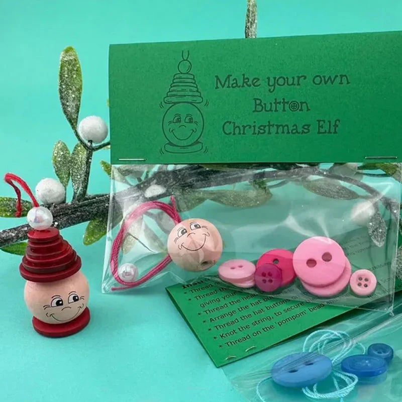 🎄Früher Weihnachtsverkauf  49% RABATT ☃️ DIY-Knopf-Schneemann-Ornament-Set