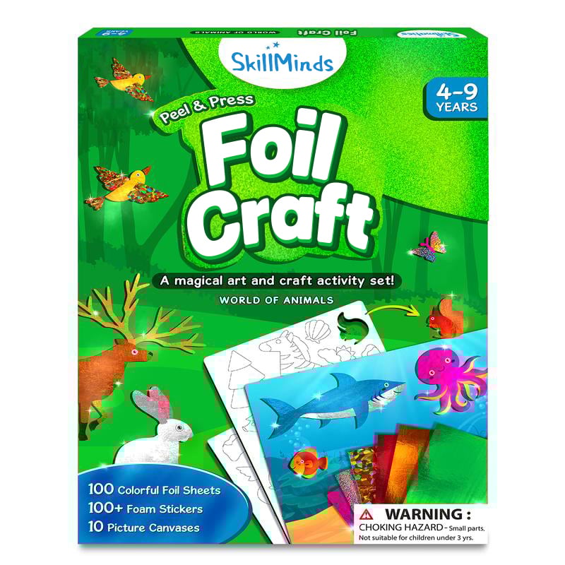 🏆Flash Sale⚡ 50K+ SOLD! Almost Gone-💥Foil Art & Craft Activity 🤲💓No Mess Art Kit
