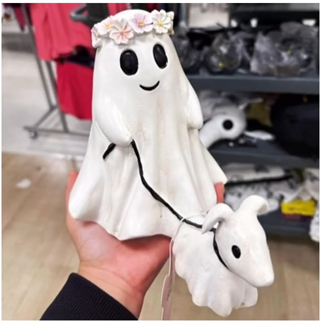 Tiktok Summer Sale🎉Ghost Walking Dog Statue👻