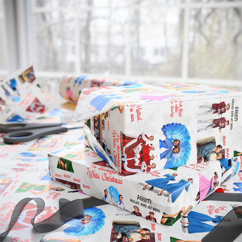 White Christmas Wrapping Papers