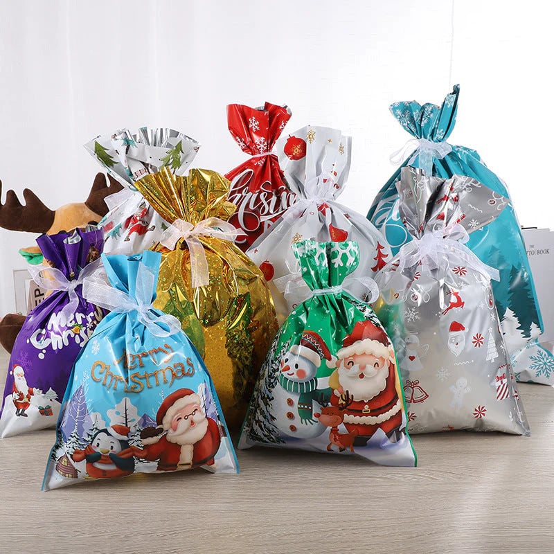 🎄Christmas Sales 50% OFF-MerryPouch Christmas Drawstring Gift Bags