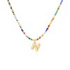 🌈 Letter Beaded Necklace for Women🔤A-Z