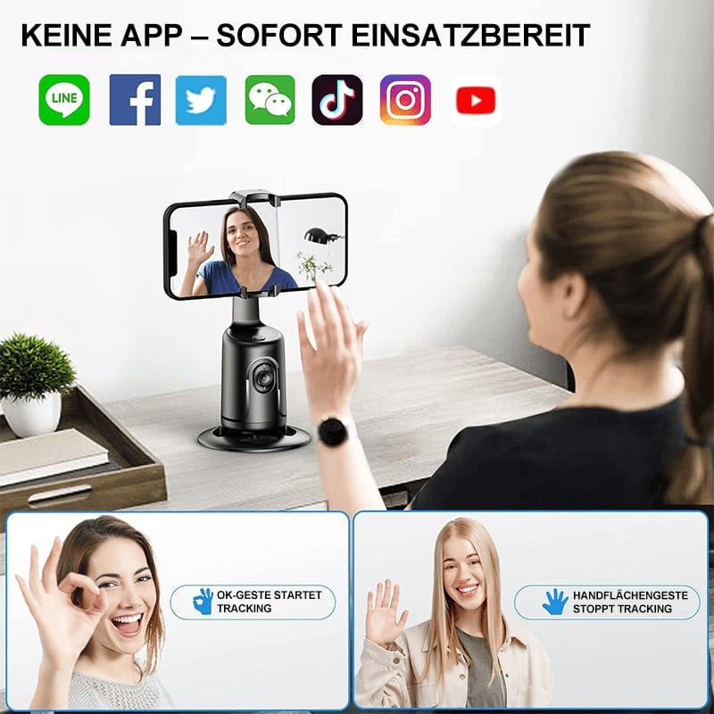 🔥Letzter Tagesangebot: 49 % Rabatt🔥 Intelligentes Telefonstativ mit KI-Gesichtserkennung🤳