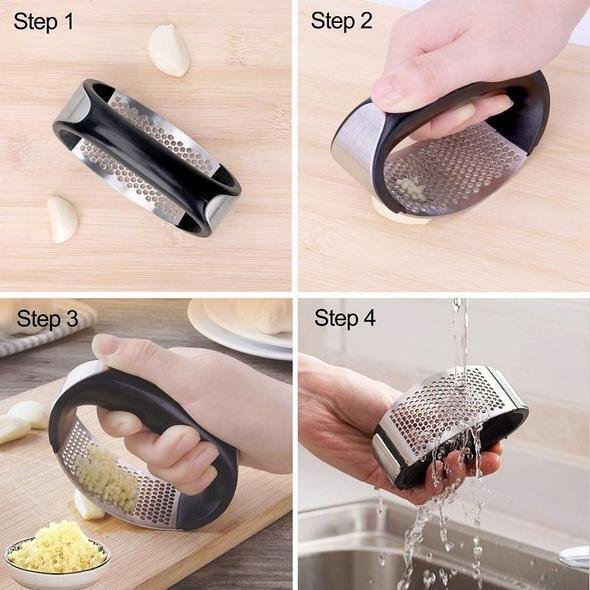 🔥Limited Time Sale 50% OFF🎉Stainless Steel Garlic Press - BUY 2 GET 2 FREE(4 PCS)