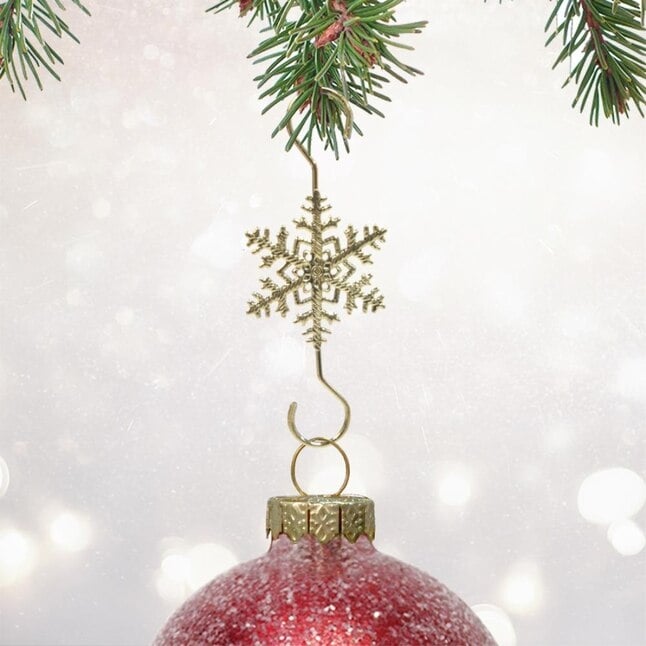 💥LAST DAY SALE 50% OFF💥Christmas S-Hooks with Snowflake(20pcs)