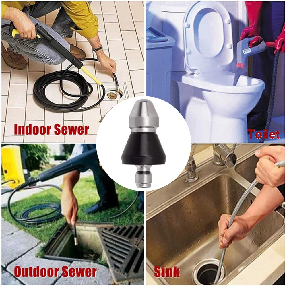 ⏰LAST DAY 49% OFF-🌊Sewer Cleaning Tool High-pressure Nozzle🌊BUY 2 (FREE SHIPPING 🔥85% CHOOSE🎁)