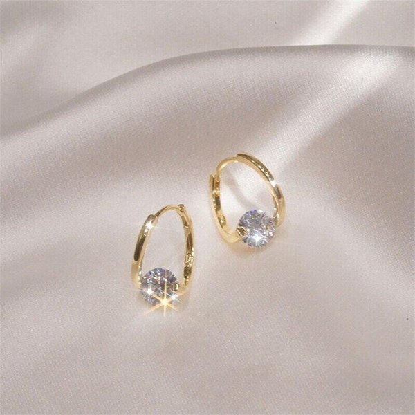 🔥Mother's Day PromotionF-Diamond Round Stud Earrings