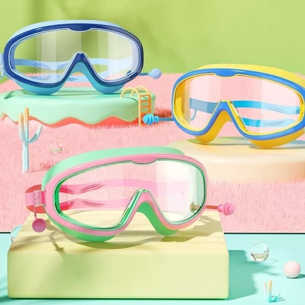 🔥Letzter Tag 49% Rabatt-HD-Schwimmbrille für Kinder mit großem Rahmen, wasserdicht und beschlagfrei🥽