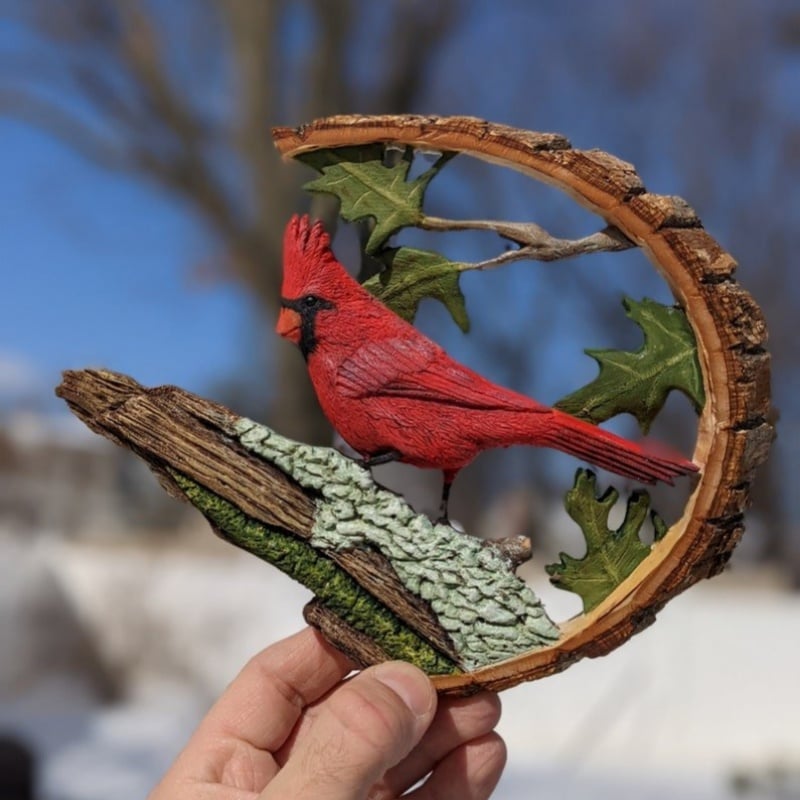 🔥Buy 2 Free Shipping🔥Handmade Cardinal Bird Statue Ornament