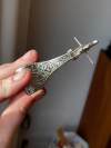 Vintage Engraved Spur Collectible Accent (Silver)