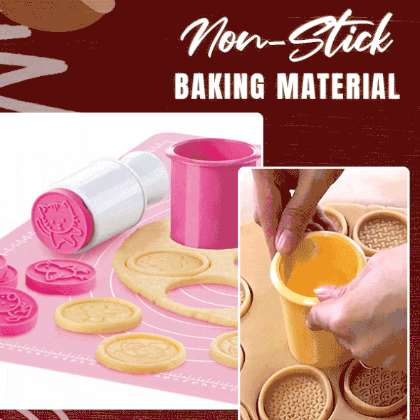 Early Christmas Hot Sale 48% OFF -  Non-Stick Cookie Stamp & Cutter (6 Styles Set)