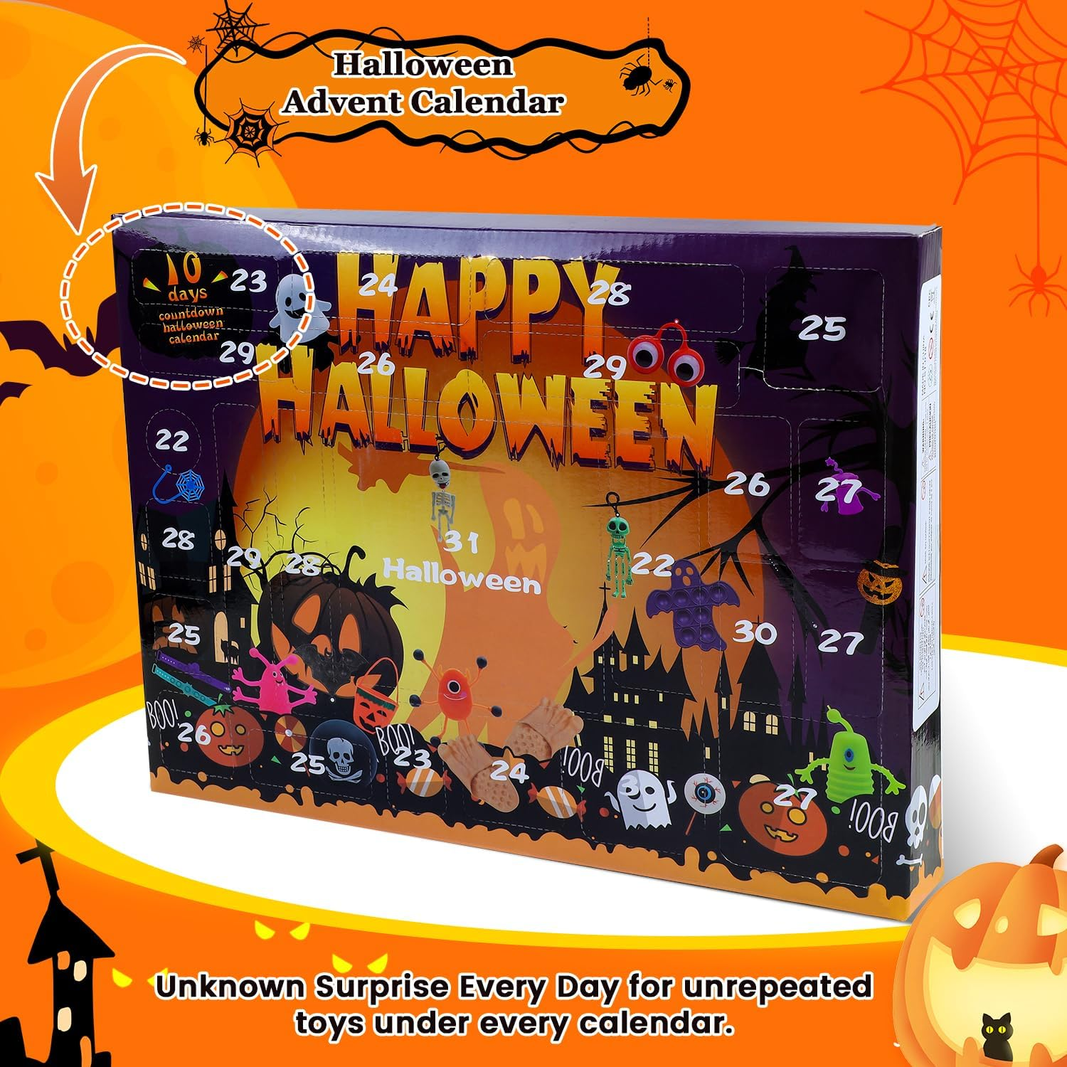 ☠️Halloween Advent Calendar Toy Set（Save 49% on the first week of pre-sale）