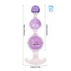 Crystal Butter Plug - 3 balls (2.5cm, 4cm, 5cm)