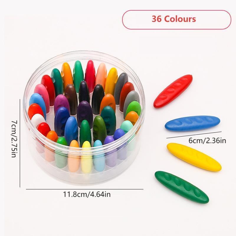 🎁TikTok Last Day Sale - 70% OFF🔥 Washable Jumbo Crayons for Kids - 12/24/36🎨 Colors Non-Toxic, Safe, and Fun Art Supplies
