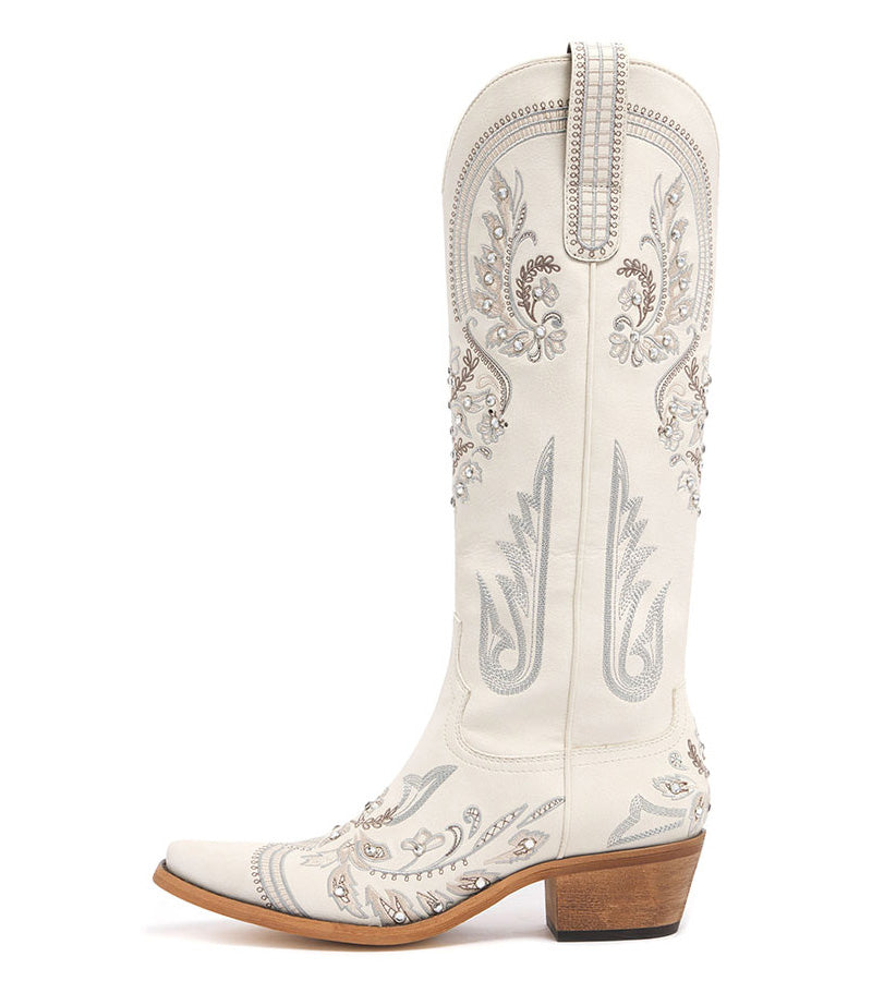 Embroidered Rhinestone Cowgirl Boots