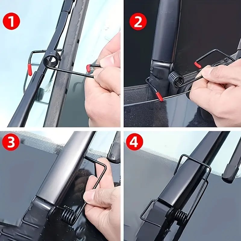 Last Day Promotion 70% OFF - 🔥Windshield Wiper Arm Pressure Spring Booster⚡Buy 2 Get 1 Free(3 Pcs)