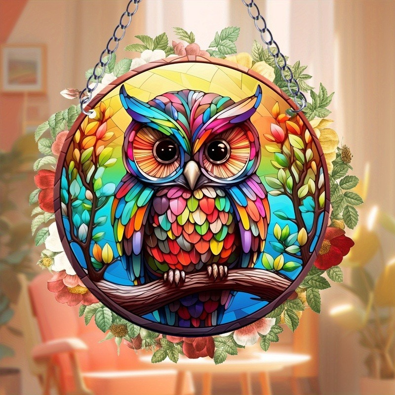 ✨Charming bohemian painted window pendants😻