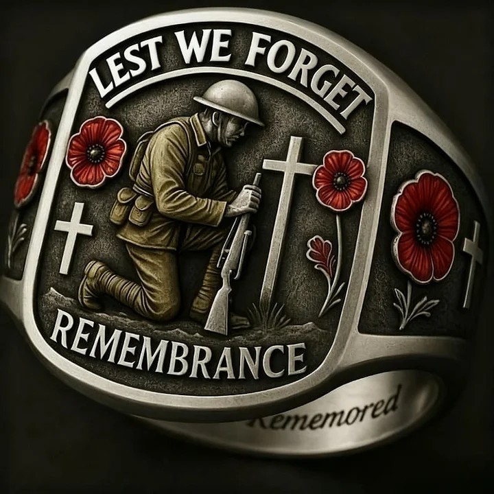 🌹Fallen Heroes Remembrance Ring ✝️ In Memory of the Brave