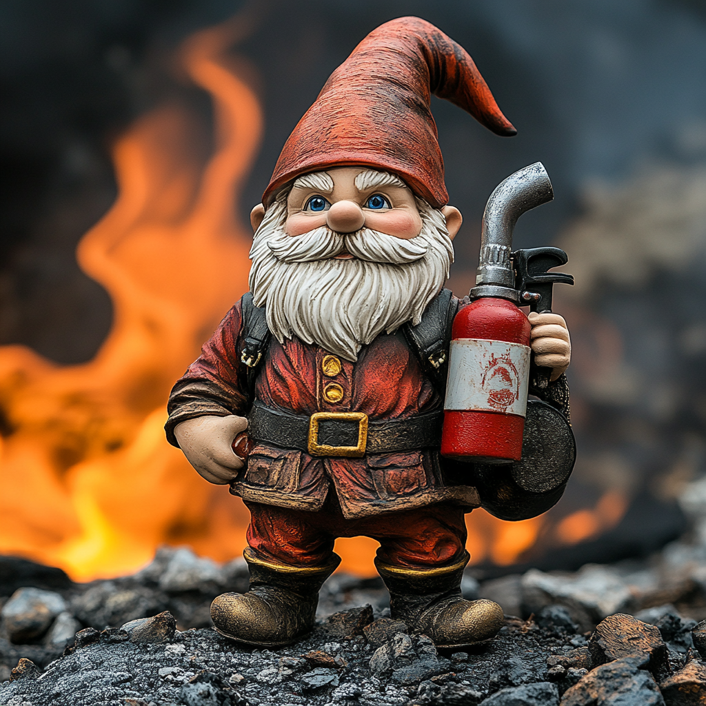 🔥Fire Action Team Ornament | Your Garden's Brave, Firefighting Heroes!