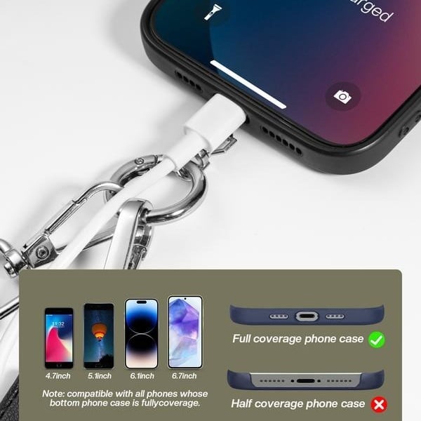 🔥 2025 HOT SALE 49% OFF-Adjustable Phone Lanyard Crossbody Strap with Wallet