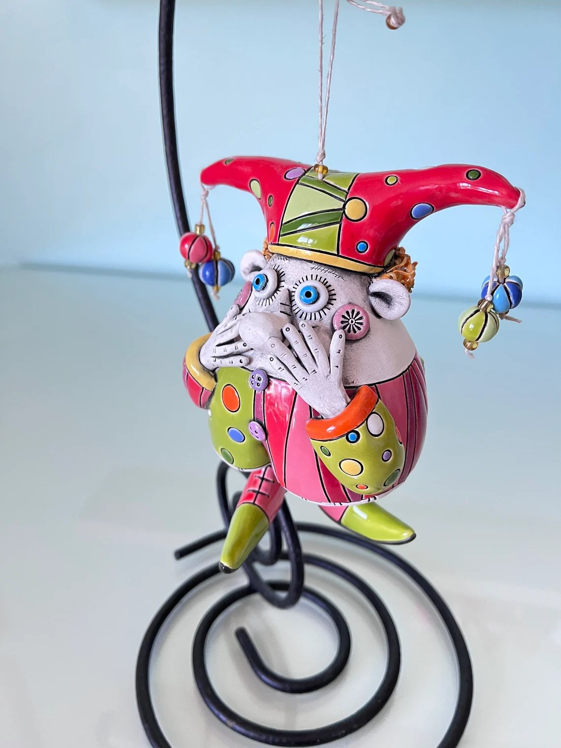 Colorful Jester Bell Ornaments