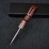 VG10 Slider Damascus Pocket Knife with Exotic Red Sandal Wood Handle