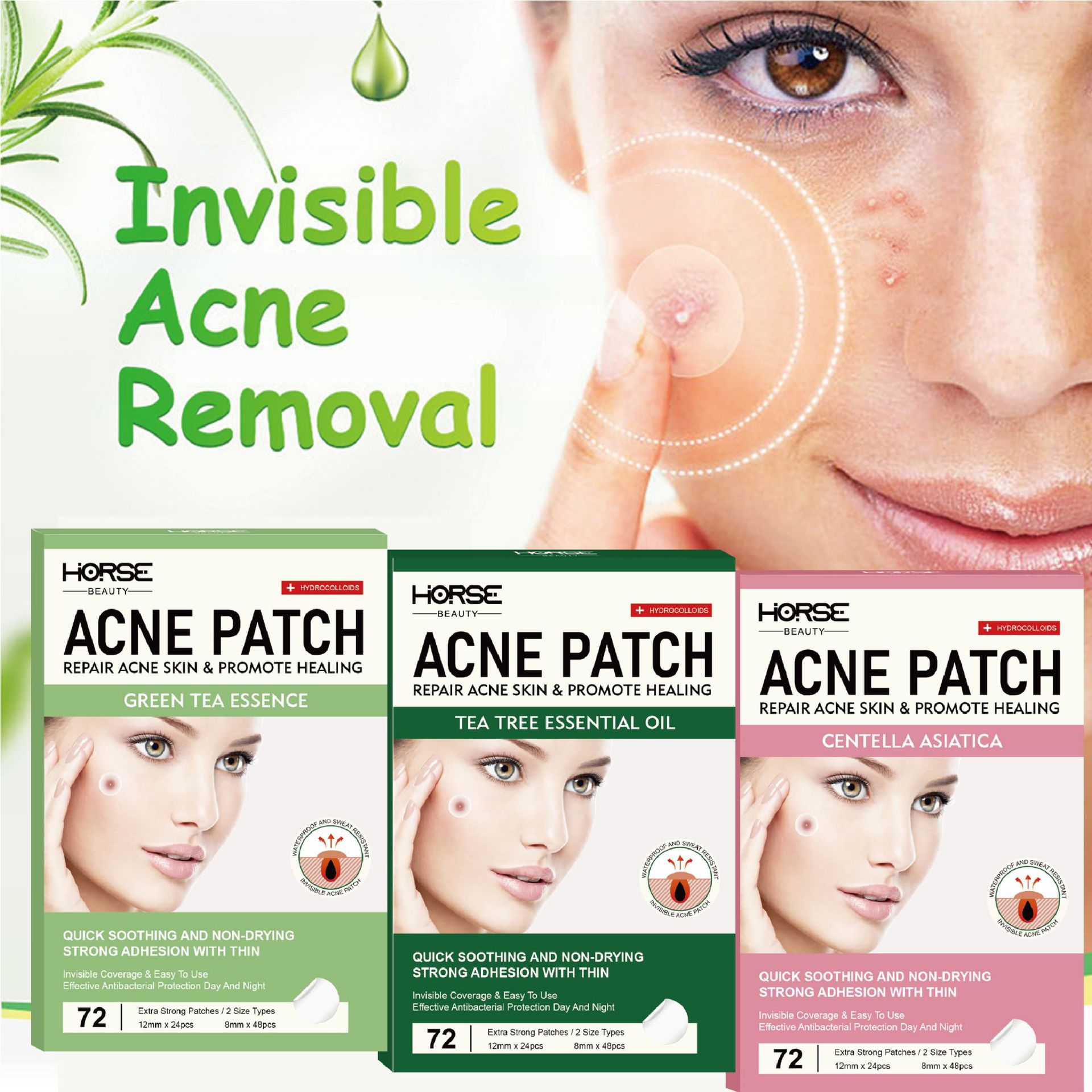 🔥Last Day Promotion 48% OFF-🎁-HORSE Invisible Pimple Patch