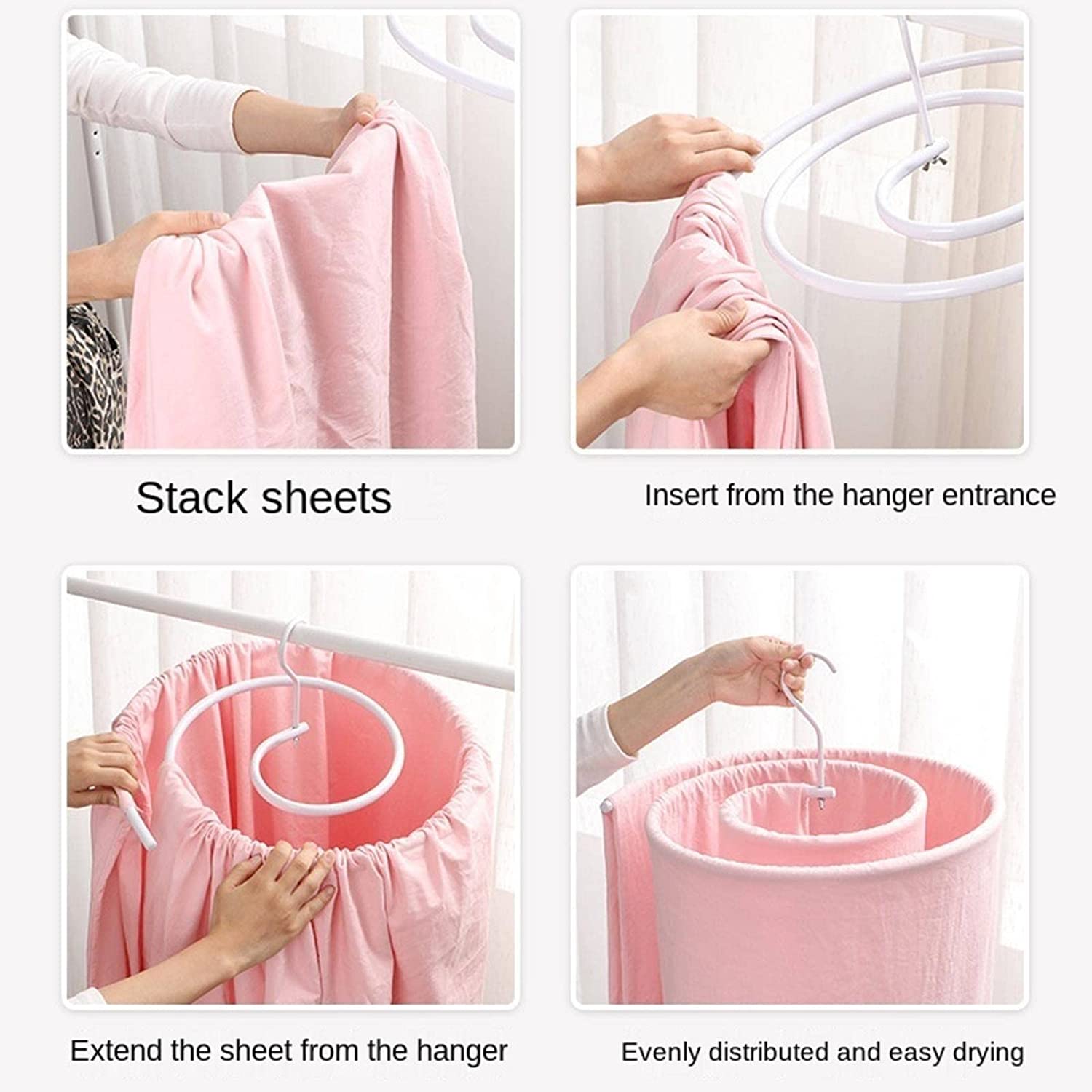 (🔥HOT SALE - 50% OFF) Spiral Sheet Hanger