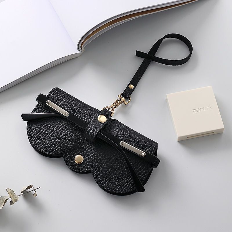 🔥Letzter Tag 49% Rabatt✨Sonnenbrille Tasche aus weichem Leder👓️