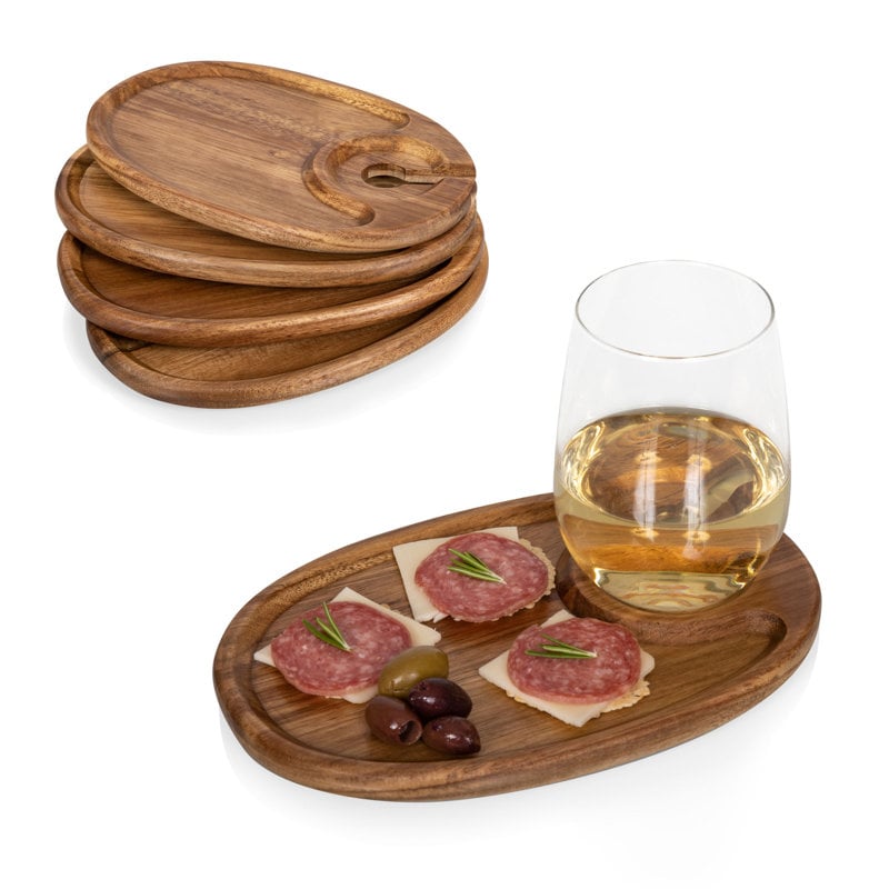 🎅Christmas Promotion 48% OFF-🎁-Appetizer Plate with Wine Glass Holder