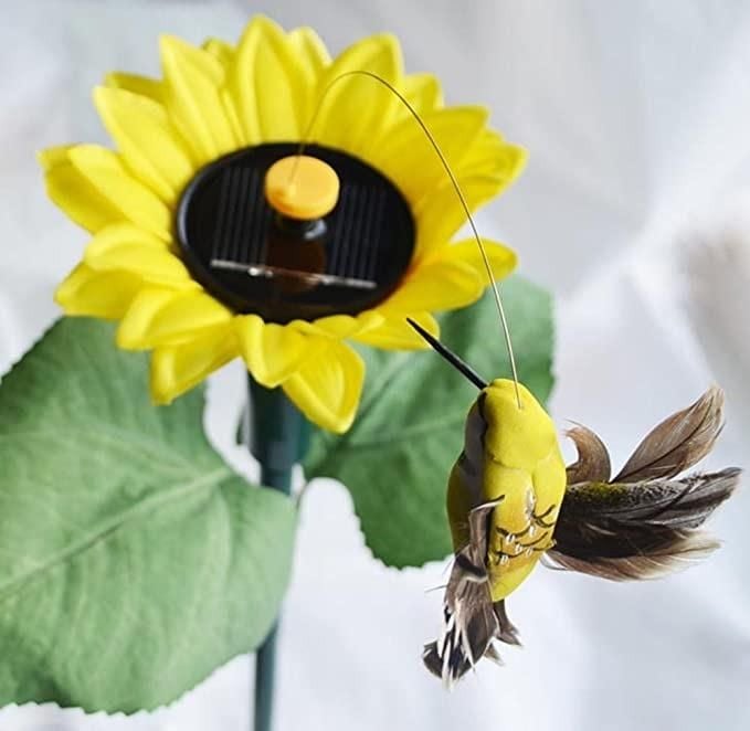 (🔥Last Day Promotion- SAVE 48% OFF)Solar Dancing Hummingbird With Sunflower(Buy 3 Get Extra 20% OFF now)