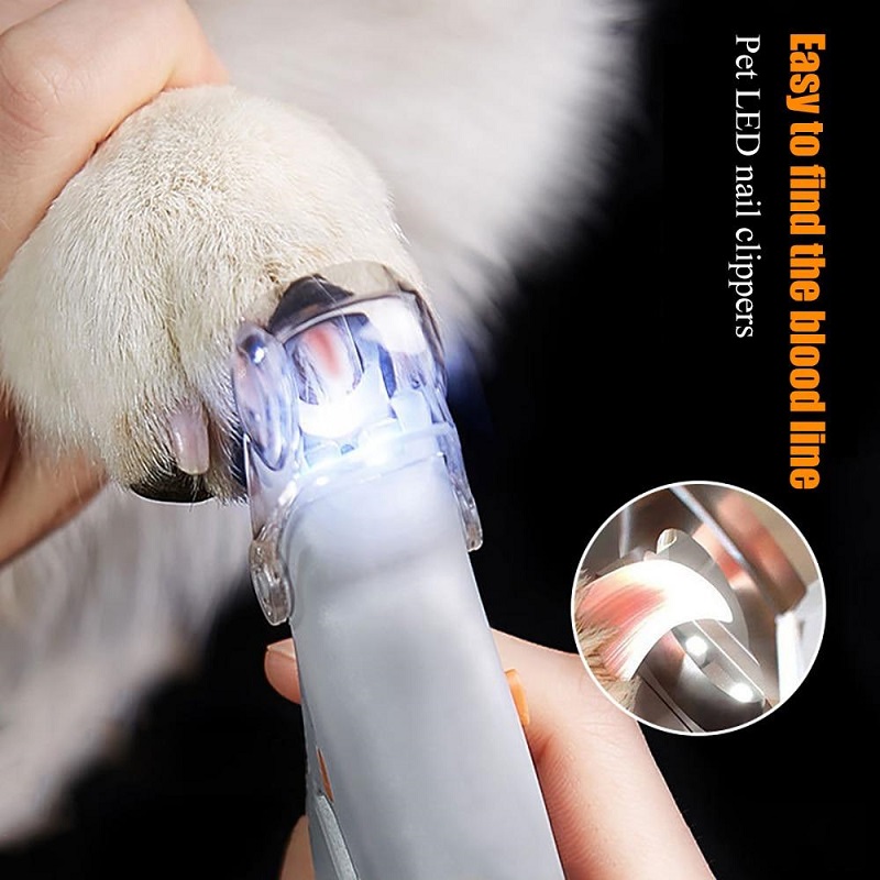 (Christmas Big Sale!- 50% OFF)Led light pet nail clipper