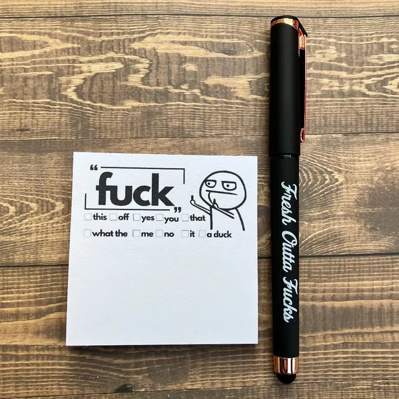 🤣Funny Middle Finger Duck Sticky Notes